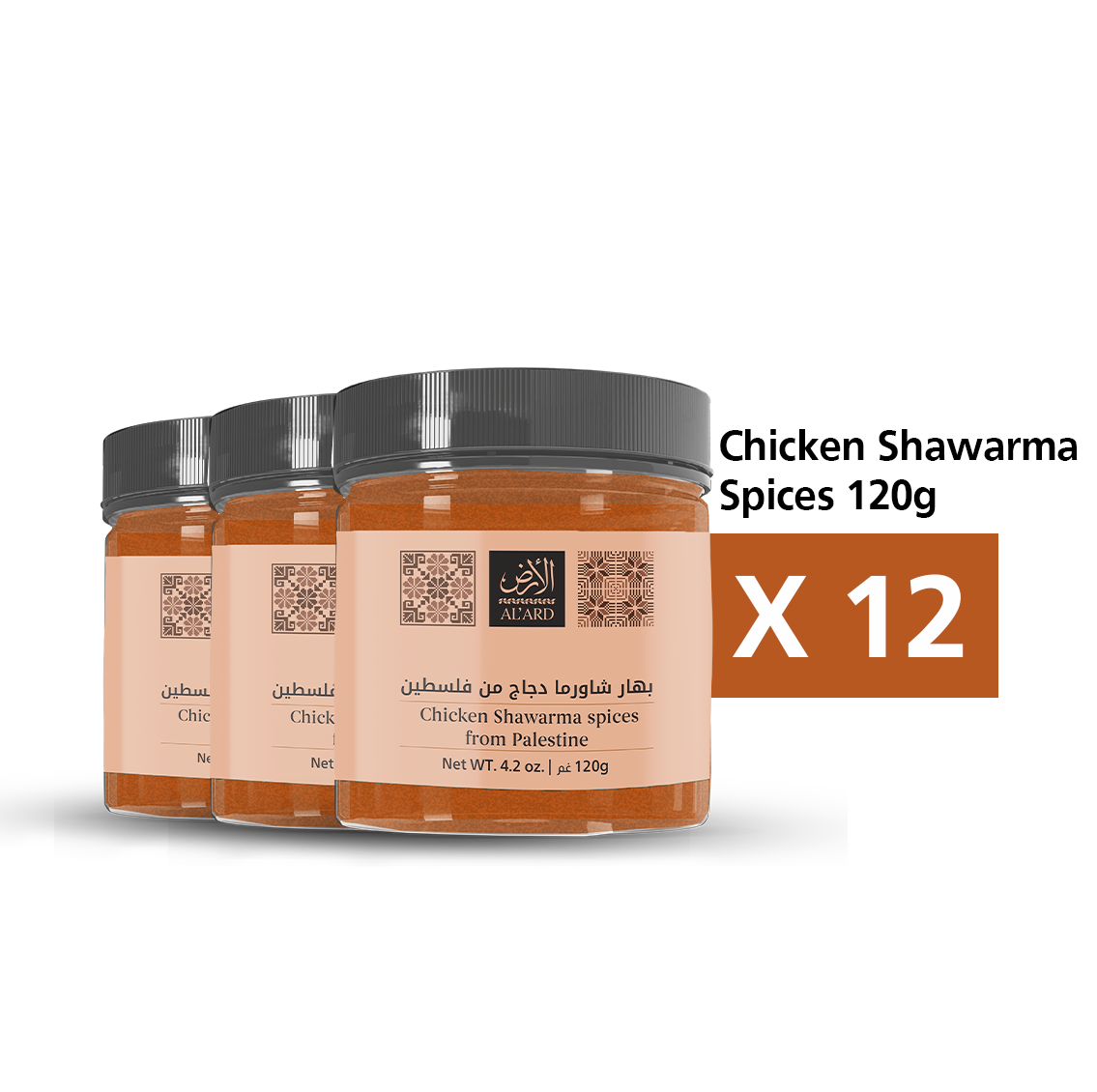 Chicken Shawarma Spices 120g Jar (Case of 12)